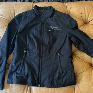 Harley Davidson, black quilted x-large coat NWOT